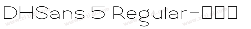 DHSans 5 Regular字体转换